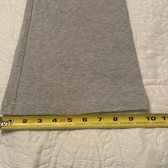 Flared Wide Legged Pants Heather Gray Medium for Casual Wear or Workouts - Picture 12 of 14